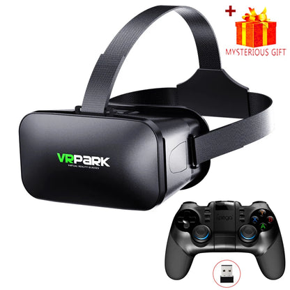 VR Glasses 3D Virtual Reality Headset Helmet For Phone Lenses Goggles Devices Viar Smart Smartphones Cell Game Viewer Mobile Set