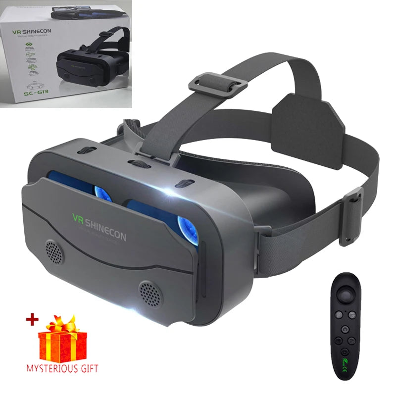 VR Glasses 3D Viar Phone Virtual Reality Headset Helmet Devices Smart Lenses Goggles For Smartphones Cell Hedset Mobile Game Set