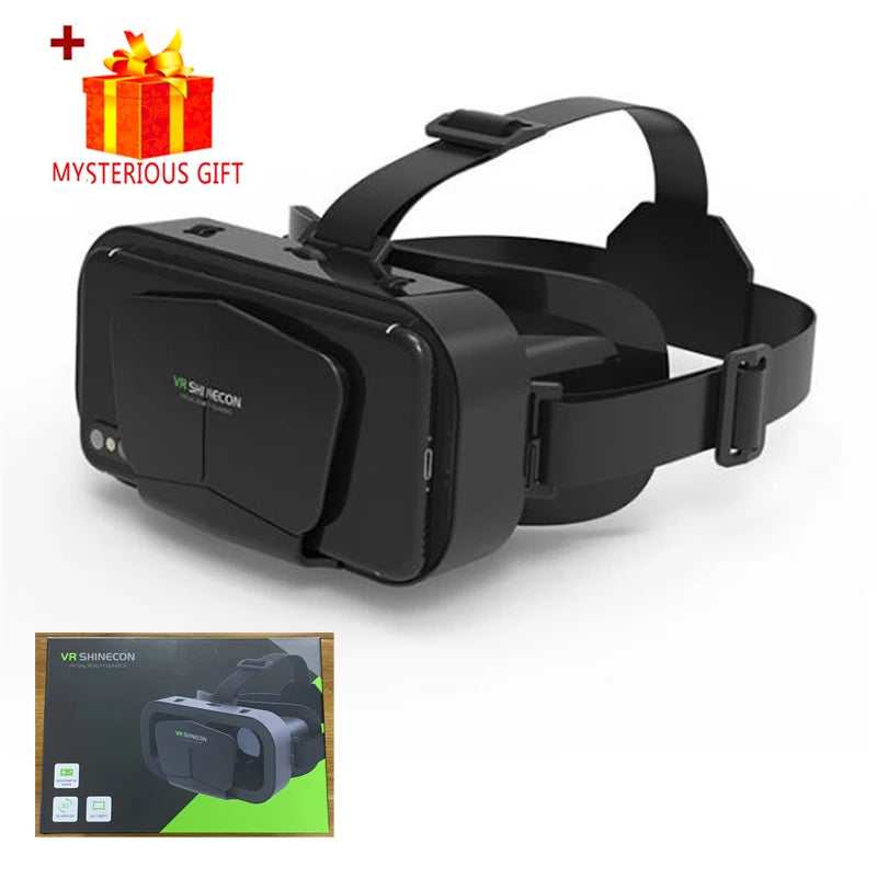 VR Glasses 3D Viar Phone Virtual Reality Headset Helmet Devices Smart Lenses Goggles For Smartphones Cell Hedset Mobile Game Set
