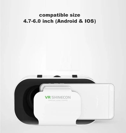 VR Glasses 3D Viar Phone Virtual Reality Headset Helmet Devices Smart Lenses Goggles For Smartphones Cell Hedset Mobile Game Set