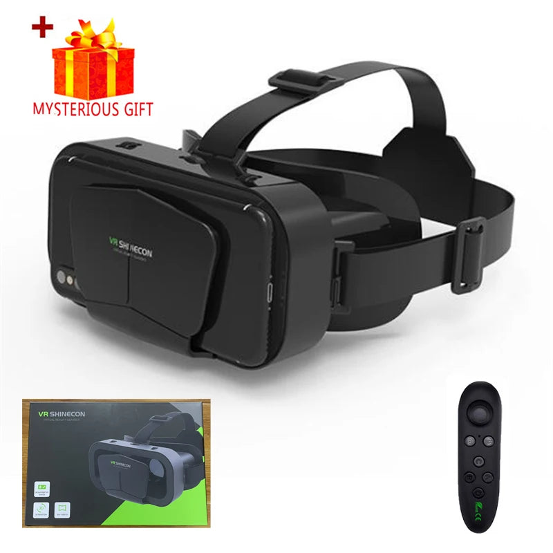 3D Virtual Reality VR Glasses For Phone Mobile Smartphones 7 Inch Headset Helmet Game Wirth Real Viar Goggles Cell Device Lenses