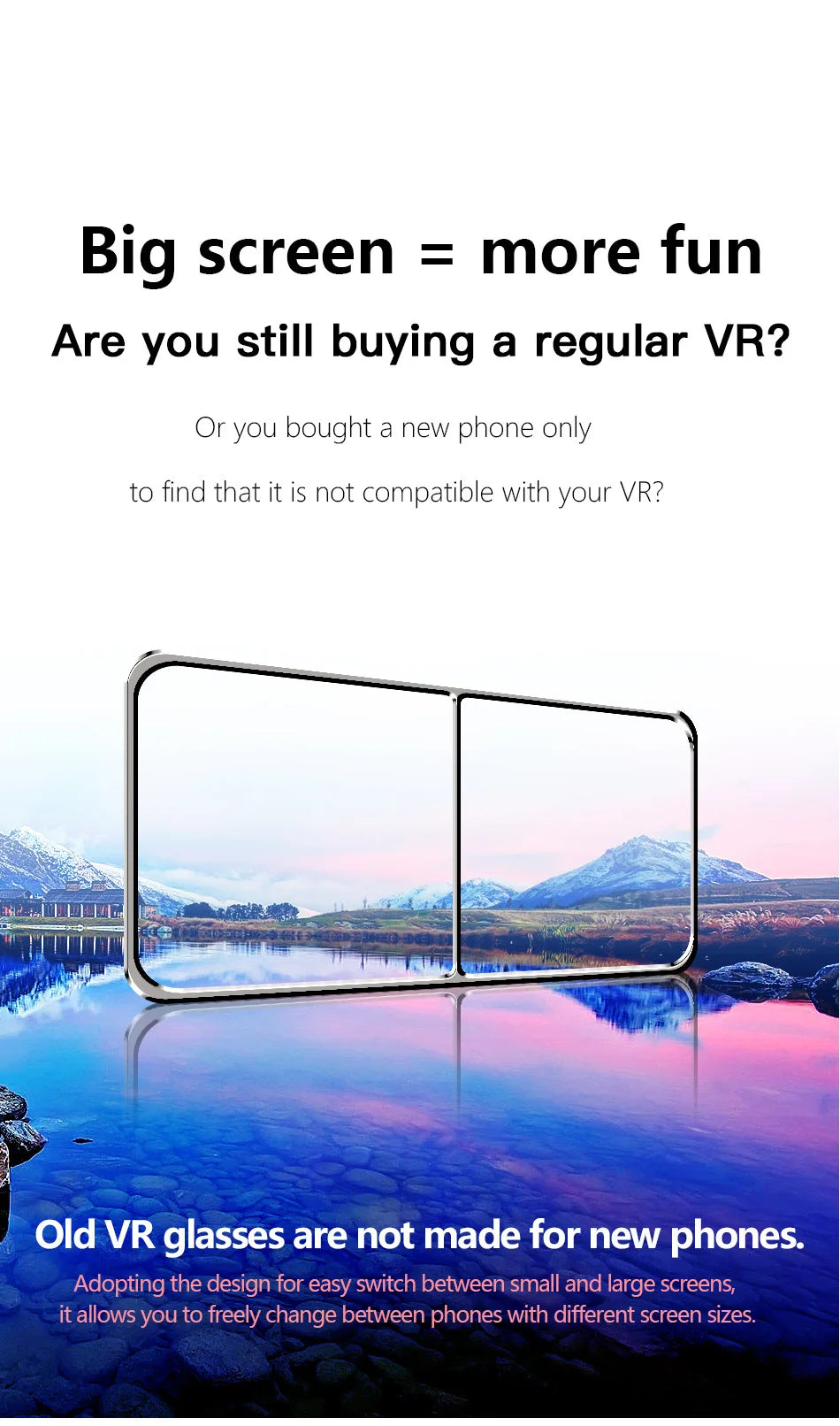 Virtual Reality 3D VR Glasses Helmet Devices Lenses Headset Goggle Smart Smartphone Cell Phone Mobile Viar Realidade Game Viewer